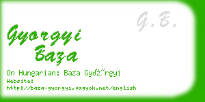 gyorgyi baza business card